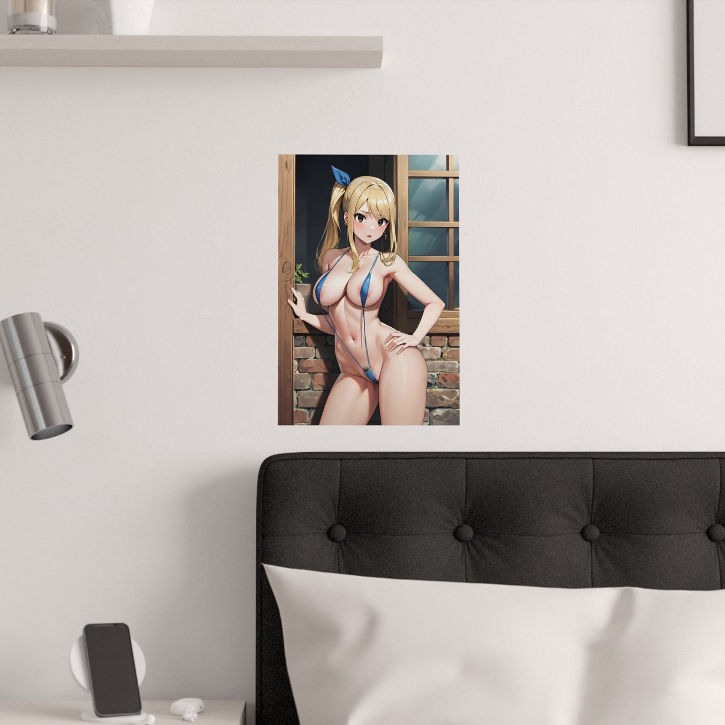 Sexy Lucy Heartfilia Poster | Lewd Waifu | Waifu Lucy Poster | Hot Anime Girl | Ecchi