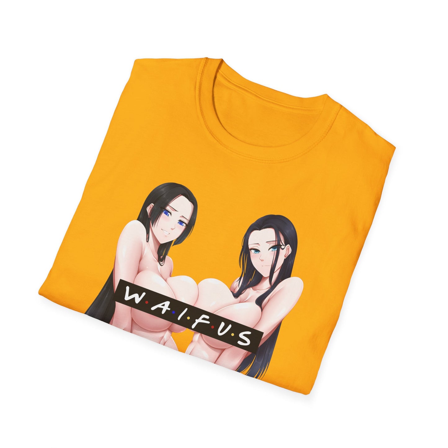 WAIFUS Tshirt | Sexy Anime Zwillinge | Ecchi | NSFW | Lewd Anime Tee | Ahegao | Otaku | Waifu