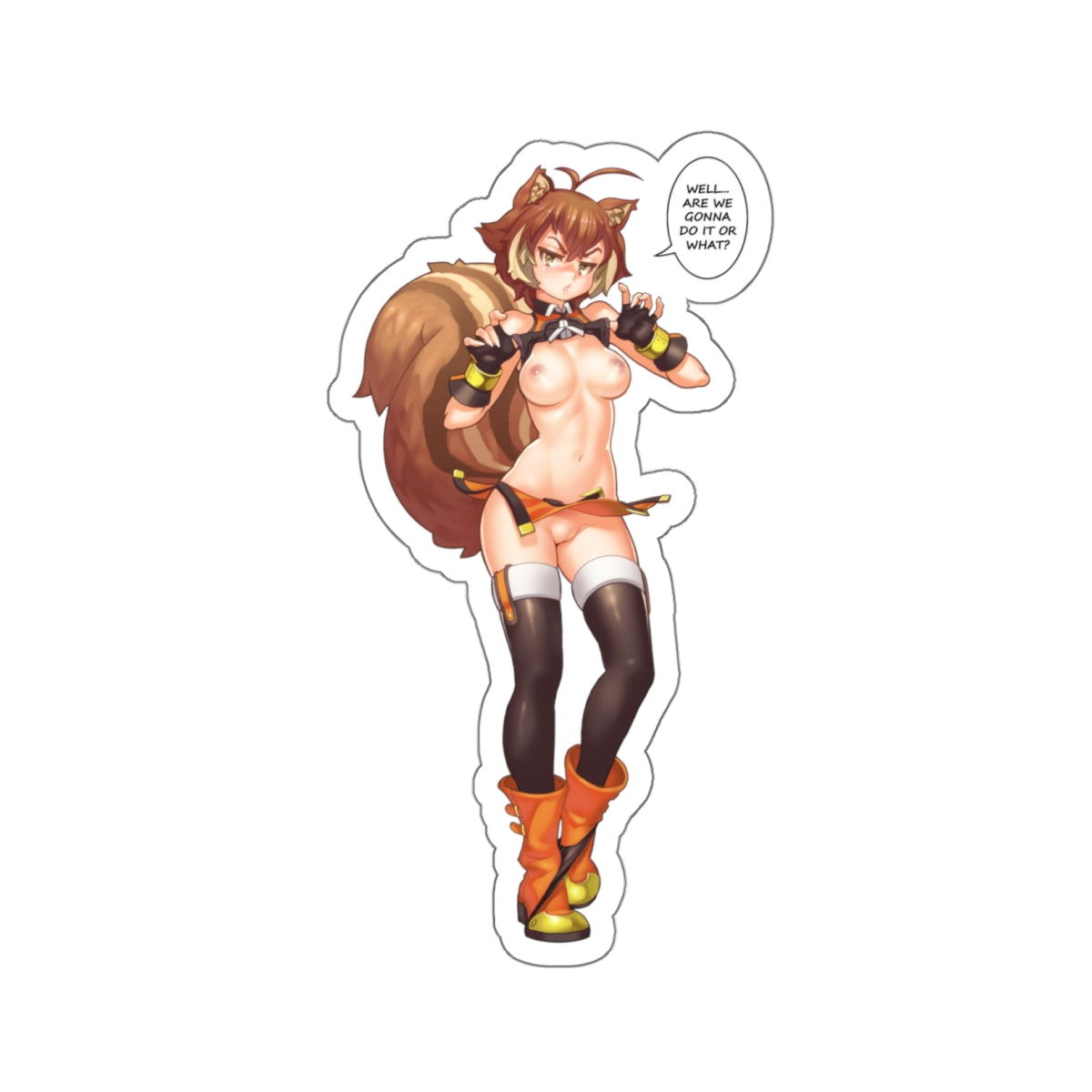 Sexy Anime Sticker | Makoto Nanaya | Lewd Anime Sticker | Lewd Sticker | Sexy Waifu Sticker