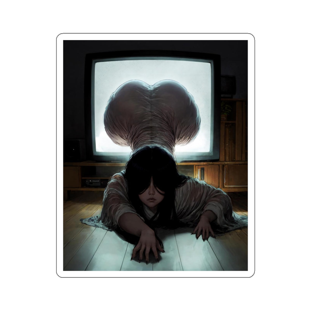 Sadako | Sexy Ass | Horror Waifu | Funny Anime Sticker | Hentai Sticker