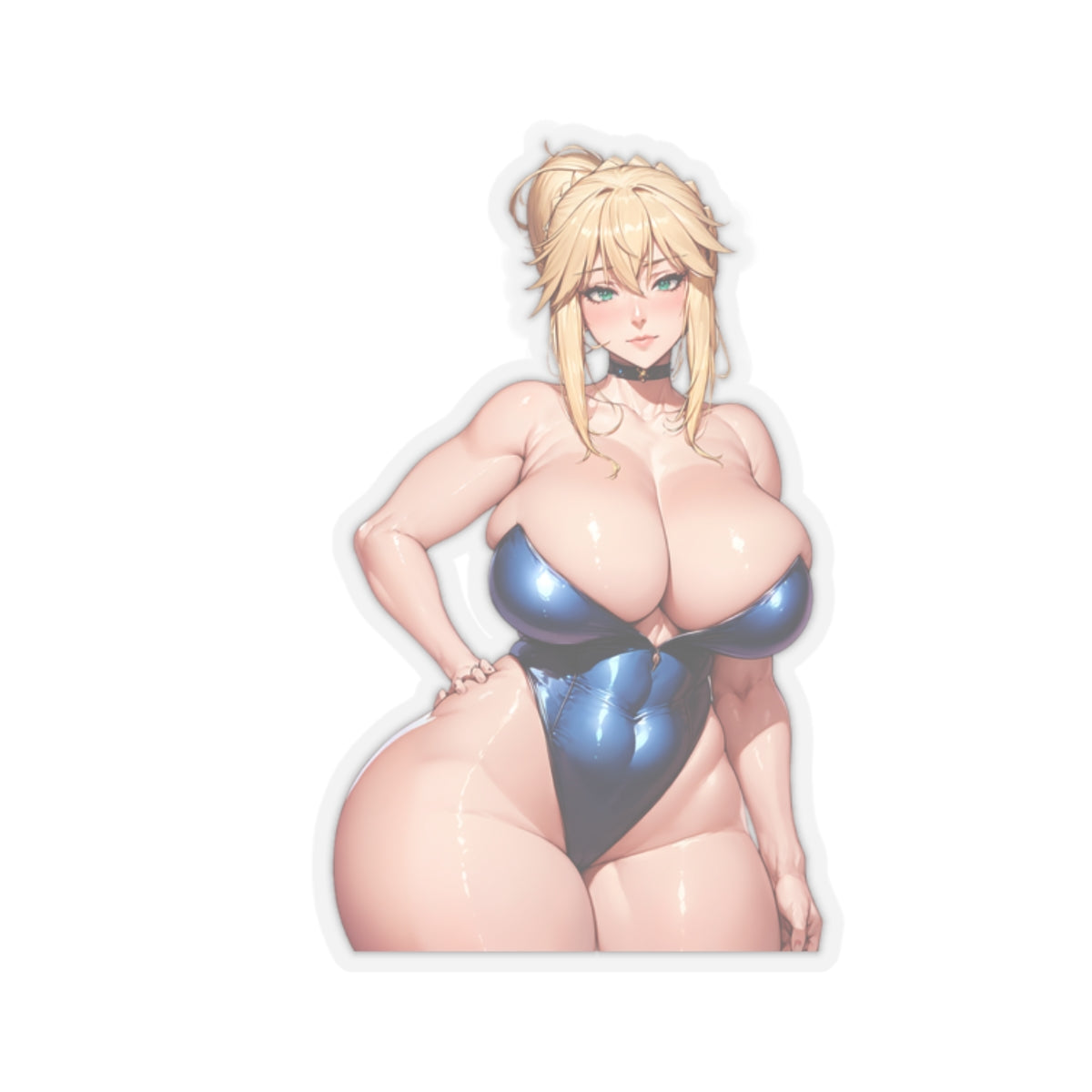 Sexy Waifu Sticker | Pendragon | Muscle Mommy | Sexy Ass | Sexy Anime Sticker | Lewd Anime Sticker | Otaku | Waifu | Waifu Sticker