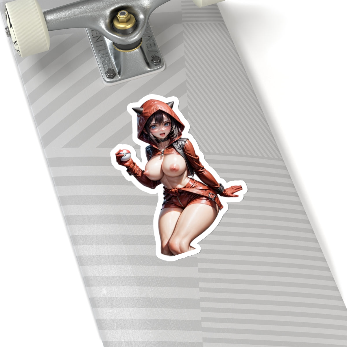 Sexy Anime Sticker | Team Magma Grunt | Lewd Anime Sticker | Lewd Sticker | Sexy Waifu Sticker | Nude Anime Girl | FairyAI