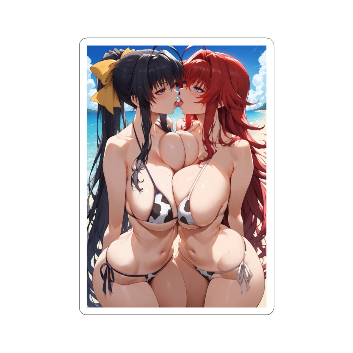 Hentai Girls Sticker | Yuri | Hentai | Kissing