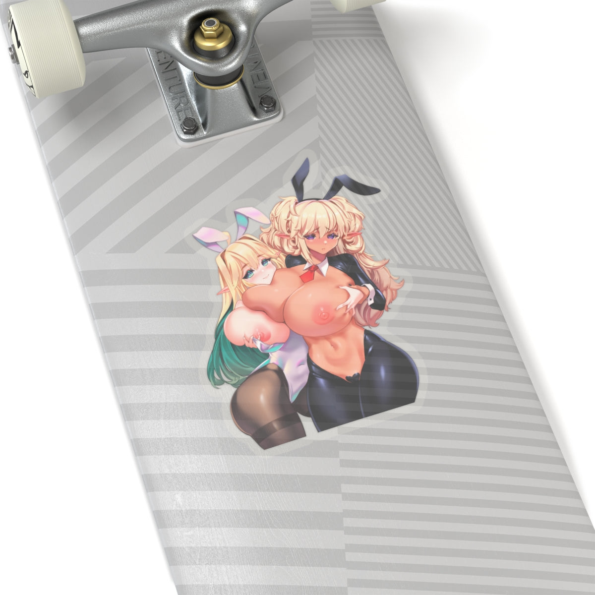 Sexy Anime Sticker | Dark Elven | Last Origin | Lewd Anime Sticker | Lewd Sticker | Sexy Waifu Sticker | Yuri | Bunny Ears | Bunny | Big Tits