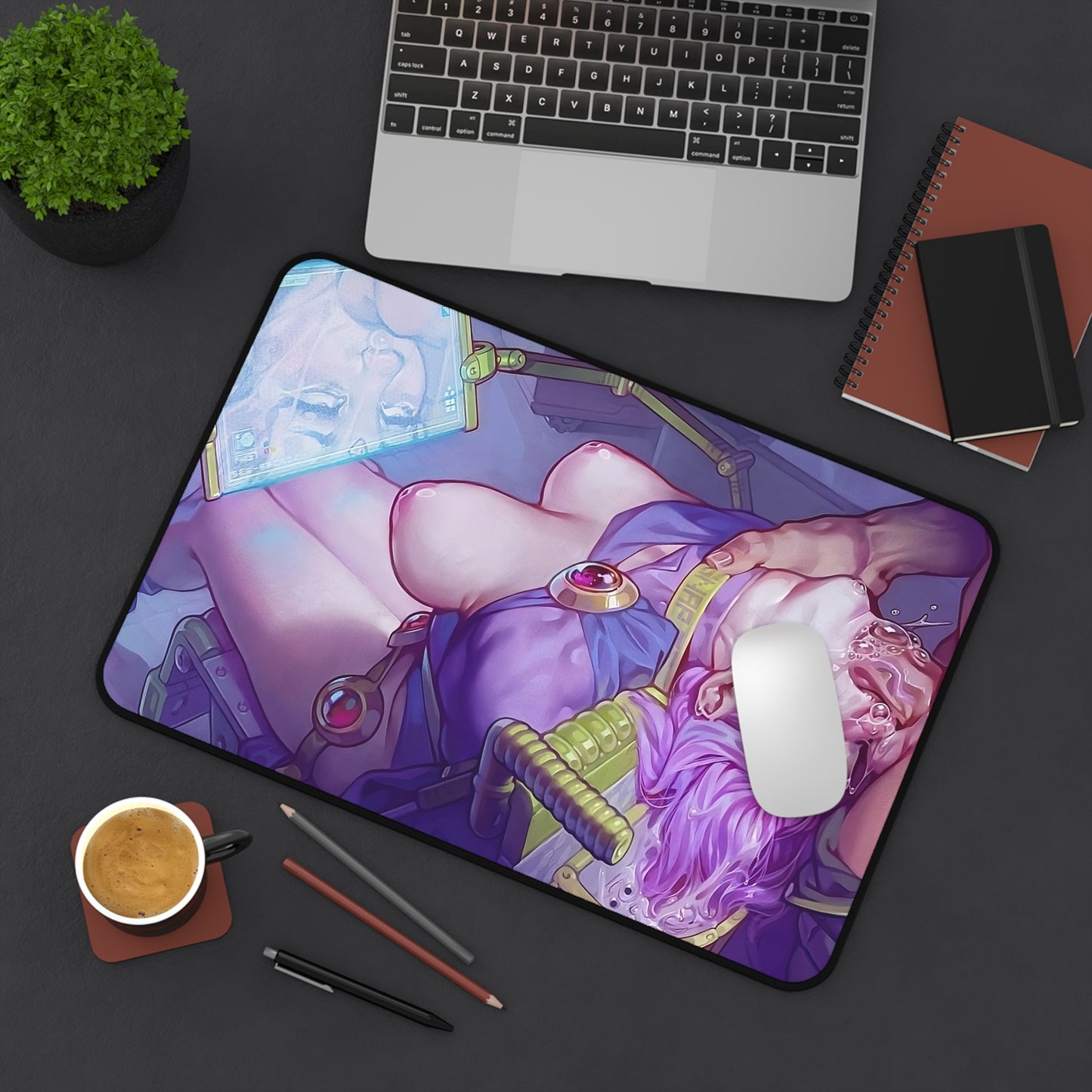 Lewd Mouse Pad | Raven | NSFW | Deepthroat | Blowjob | Ecchi | Waifu | Sexy Playmat | Tears | Crying | Naked Tits | Rough Sex